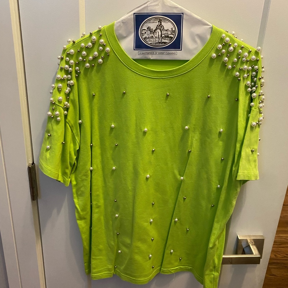 Green Beaded T-shirt